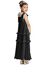 Rear View Thumbnail - Black Flower Girl Dress FL4071