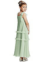 Rear View Thumbnail - Celadon Flower Girl Dress FL4071