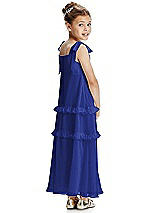 Rear View Thumbnail - Cobalt Blue Flower Girl Dress FL4071
