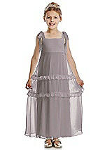 Front View Thumbnail - Cashmere Gray Flower Girl Dress FL4071