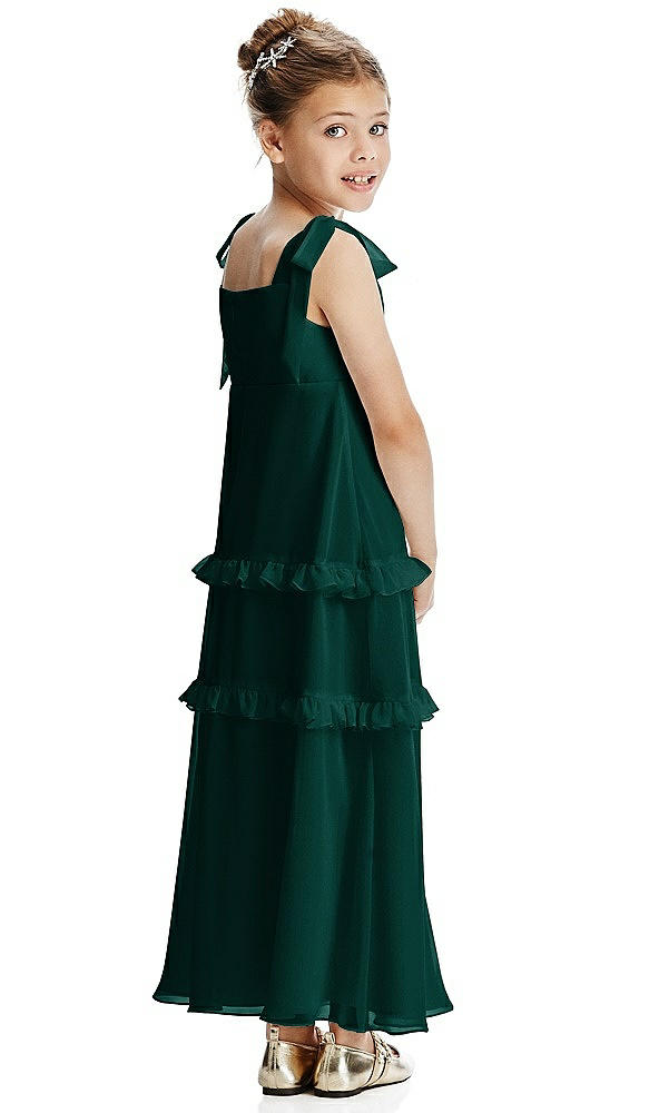 Back View - Evergreen Flower Girl Dress FL4071