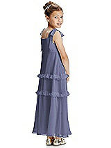 Rear View Thumbnail - French Blue Flower Girl Dress FL4071