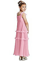 Rear View Thumbnail - Peony Pink Flower Girl Dress FL4071