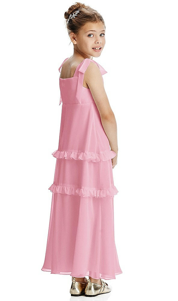 Back View - Peony Pink Flower Girl Dress FL4071