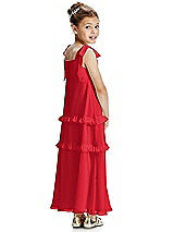 Rear View Thumbnail - Parisian Red Flower Girl Dress FL4071