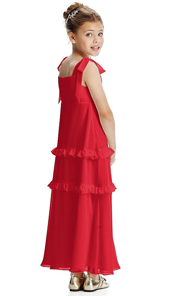 Back View - Parisian Red Flower Girl Dress FL4071