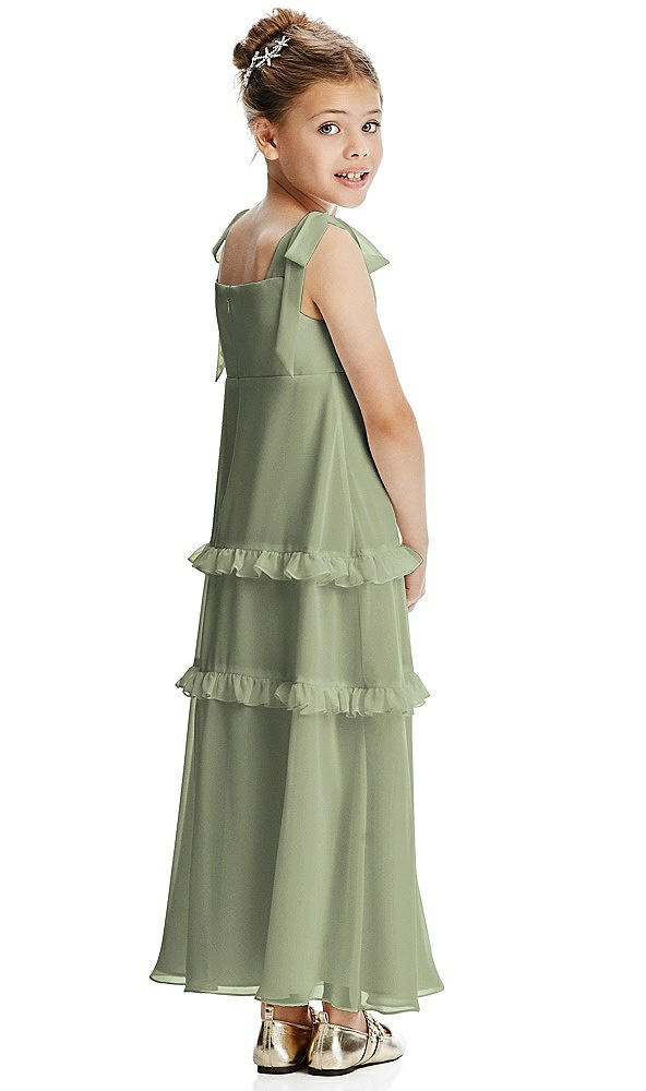 Back View - Sage Flower Girl Dress FL4071