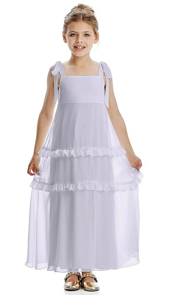 Front View - Silver Dove Flower Girl Dress FL4071
