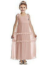 Front View Thumbnail - Toasted Sugar Flower Girl Dress FL4071
