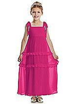 Front View Thumbnail - Think Pink Flower Girl Dress FL4071