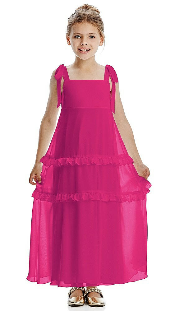 Front View - Think Pink Flower Girl Dress FL4071