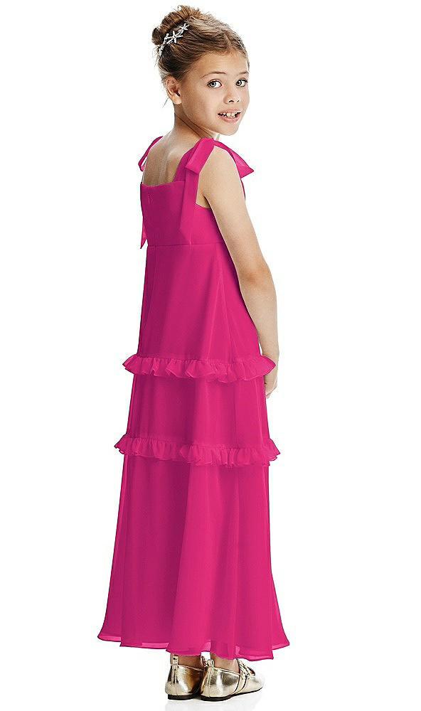 Back View - Think Pink Flower Girl Dress FL4071