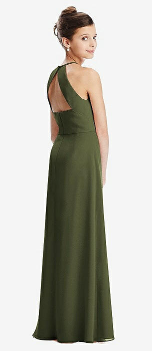 Olive Green Formal Dress for Juniors