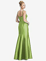 Rear View Thumbnail - Mojito Bustier Bodice Satin Trumpet Gown