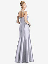 Rear View Thumbnail - Silver Dove Bustier Bodice Satin Trumpet Gown