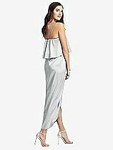 Rear View Thumbnail - Sterling Popover Bodice Midi Dress with Draped Tulip Skirt