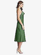 Side View Thumbnail - Vineyard Green Cowl-Neck Convertible Midi Slip Dress - Piper