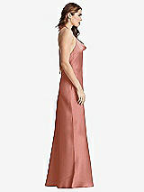 Side View Thumbnail - Desert Rose Cowl-Neck Convertible Maxi Slip Dress - Reese
