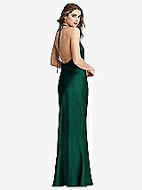 Front View Thumbnail - Hunter Green Cowl-Neck Convertible Maxi Slip Dress - Reese