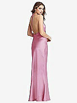 Front View Thumbnail - Powder Pink Cowl-Neck Convertible Maxi Slip Dress - Reese