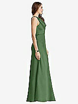 Side View Thumbnail - Vineyard Green Cowl-Neck Maxi Tank Dress - Nova