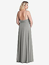 Alt View 2 Thumbnail - Chelsea Gray Chiffon Maxi Wrap Dress with Sash - Cora