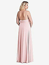 Alt View 2 Thumbnail - Ballet Pink Chiffon Maxi Wrap Dress with Sash - Cora