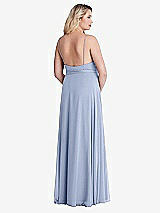 Alt View 2 Thumbnail - Sky Blue Chiffon Maxi Wrap Dress with Sash - Cora