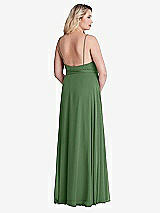 Alt View 2 Thumbnail - Vineyard Green Chiffon Maxi Wrap Dress with Sash - Cora