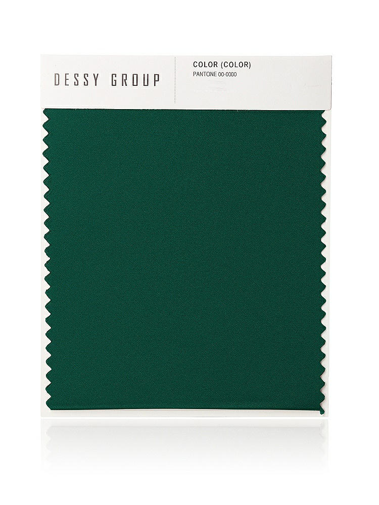 Front View - Hunter Green Lux Charmeuse Swatch
