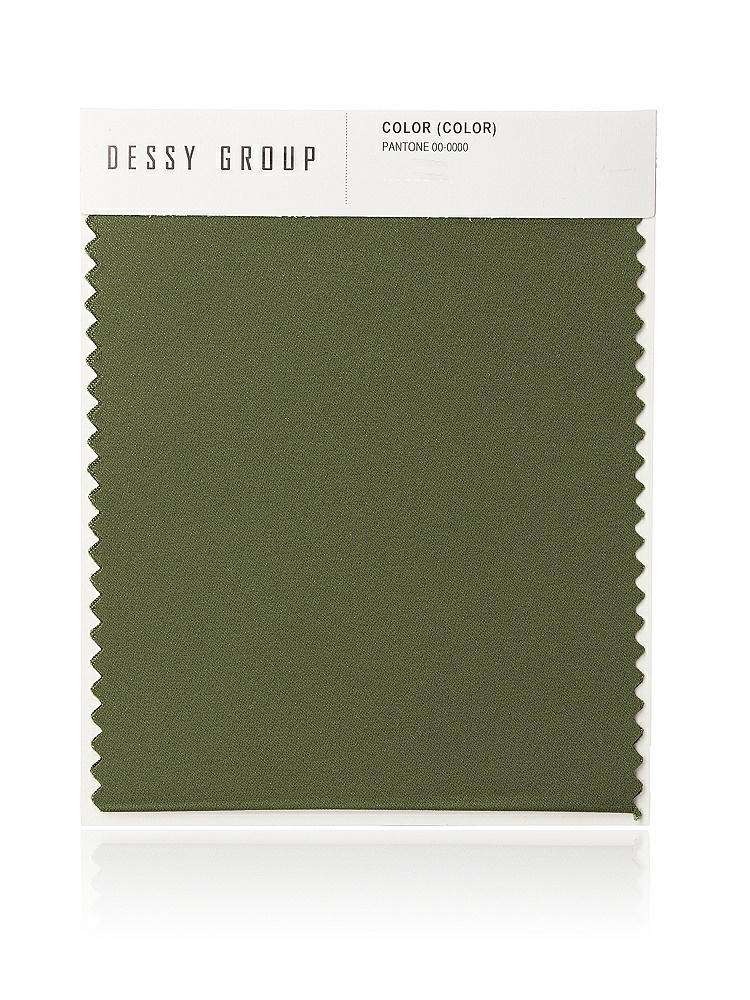 Front View - Olive Green Lux Charmeuse Swatch