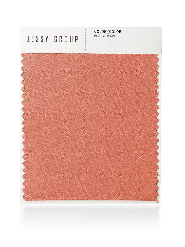 Front View - Terracotta Copper Lux Charmeuse Swatch