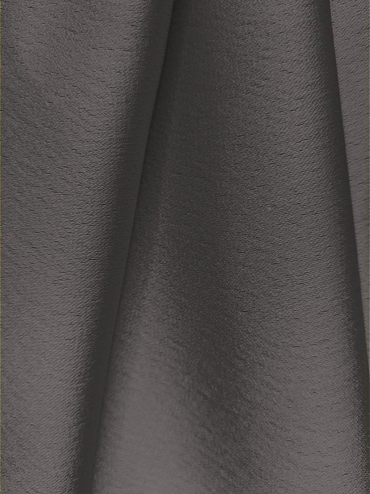 Front View - Caviar Gray Lux Charmeuse Fabric by the yard