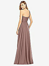 Rear View Thumbnail - Sienna One-Shoulder Draped Chiffon Maxi Dress - Dani