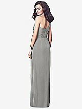 Alt View 2 Thumbnail - Chelsea Gray One-Shoulder Draped Maxi Dress with Front Slit - Aeryn