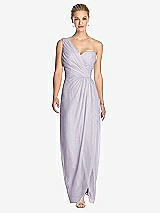 Front View Thumbnail - Moondance One-Shoulder Draped Maxi Dress with Front Slit - Aeryn