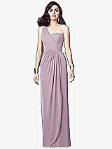 Alt View 1 Thumbnail - Suede Rose One-Shoulder Draped Maxi Dress with Front Slit - Aeryn