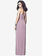 Alt View 2 Thumbnail - Suede Rose One-Shoulder Draped Maxi Dress with Front Slit - Aeryn