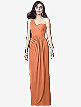 Alt View 1 Thumbnail - Sweet Melon One-Shoulder Draped Maxi Dress with Front Slit - Aeryn