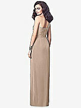 Alt View 2 Thumbnail - Topaz One-Shoulder Draped Maxi Dress with Front Slit - Aeryn