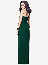 Alt View 2 Thumbnail - Hunter Green One-Shoulder Draped Maxi Dress with Front Slit - Aeryn