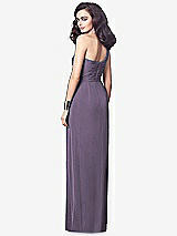 Alt View 2 Thumbnail - Lavender One-Shoulder Draped Maxi Dress with Front Slit - Aeryn