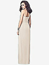 Alt View 2 Thumbnail - Oat One-Shoulder Draped Maxi Dress with Front Slit - Aeryn