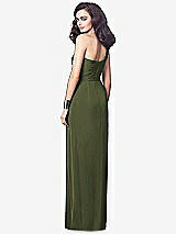 Alt View 2 Thumbnail - Olive Green One-Shoulder Draped Maxi Dress with Front Slit - Aeryn