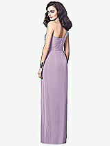 Alt View 2 Thumbnail - Pale Purple One-Shoulder Draped Maxi Dress with Front Slit - Aeryn