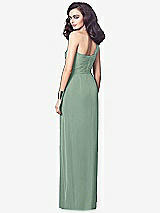 Alt View 2 Thumbnail - Seagrass One-Shoulder Draped Maxi Dress with Front Slit - Aeryn