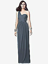 Alt View 1 Thumbnail - Silverstone One-Shoulder Draped Maxi Dress with Front Slit - Aeryn