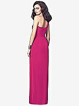 Alt View 2 Thumbnail - Think Pink One-Shoulder Draped Maxi Dress with Front Slit - Aeryn