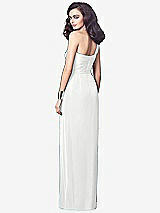 Alt View 2 Thumbnail - White One-Shoulder Draped Maxi Dress with Front Slit - Aeryn