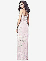 Alt View 2 Thumbnail - Watercolor Print One-Shoulder Draped Maxi Dress with Front Slit - Aeryn